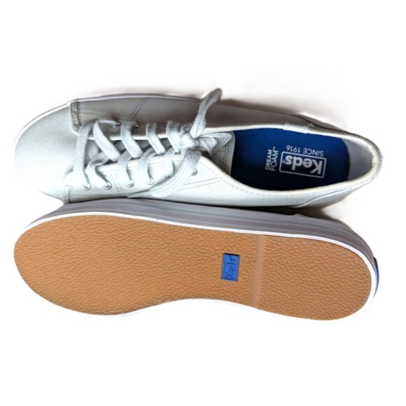 Keds Shoes - Keds Women’s White Canvas Shoes with Dream Foam Insole 9